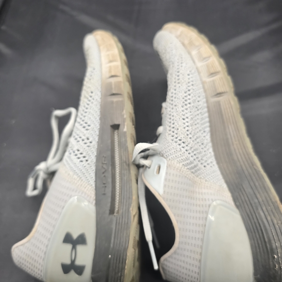 Under Armour Gray and Beige Running Shoes - Picture 1 of 8